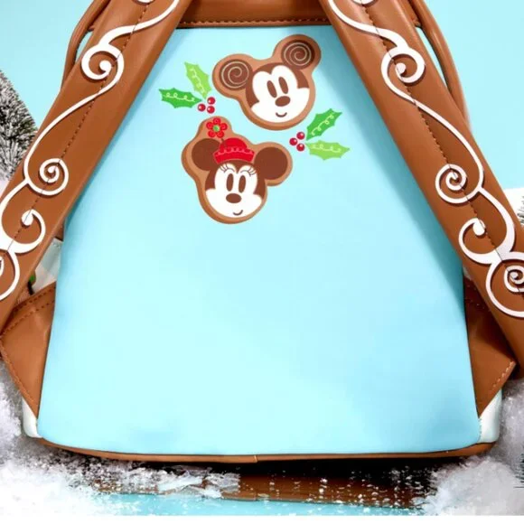 NEW Loungefly Disney Mickey and Minnie Ice Skating Holiday (Scented) - Picture 5 of 7